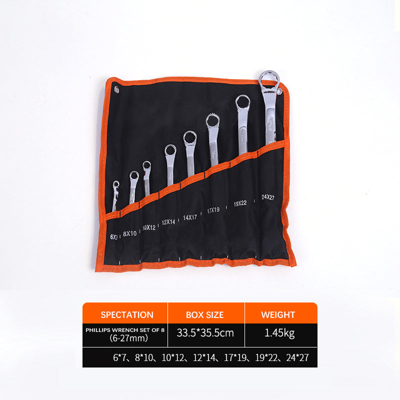 14 Piece Metric Chrome Combination Wrench Set