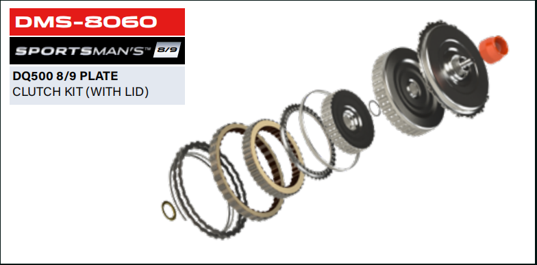 DQ500 Sportsman's 8/9 Clutch Kit (With Lid)