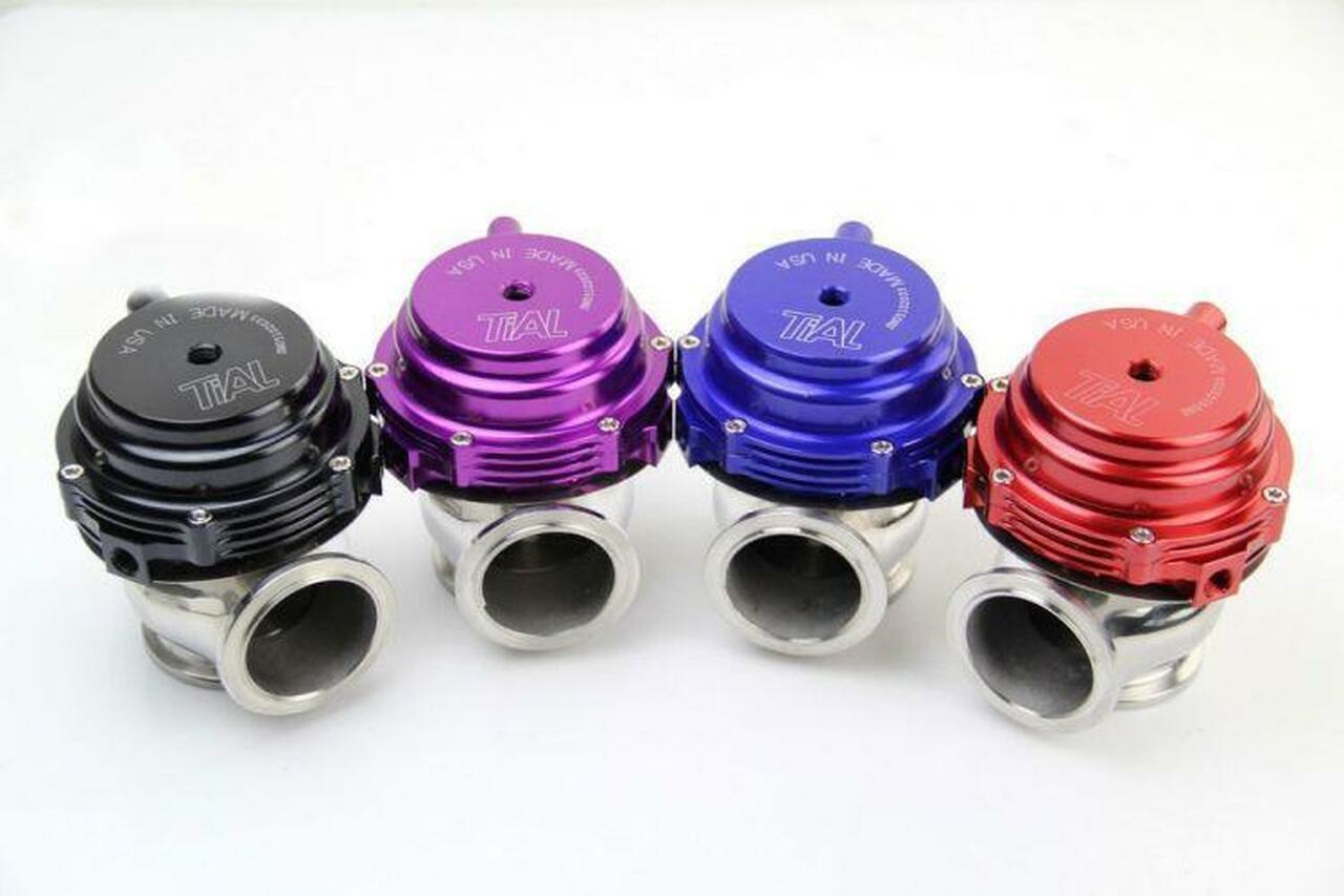 TiAL MVS 38mm External Wastegate V-Band - Red, Purple, Silver, Blue