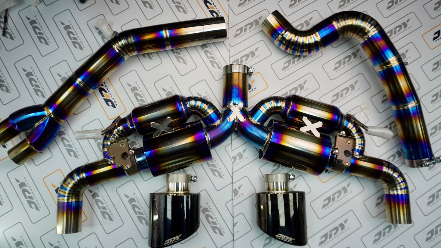 JDY 2.5T RS3/TTRS 8V/8S Racing Titanium Exhaust - Catback